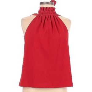 C/MEO Collective Red Sleeveless Blouse